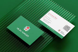 design professional business card with qr code