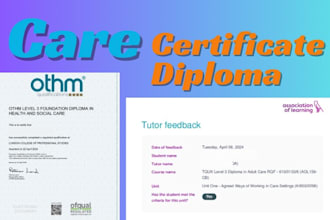 complete your qcf rqf tquk nvq ncfe diploma in healthcare