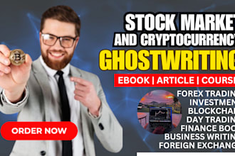 write stock market ebook, finance, forex trading, business book and lead magnet