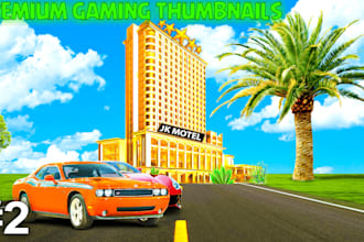 design an eye catchy yt thumbnail for gaming or streaming