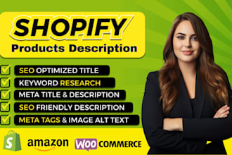 write shopify product descriptions for your ecommerce store