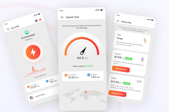 create a flutter vpn app for android and ios with wireguard  openvpn