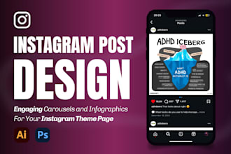 design infographic carousels for your instagram theme page