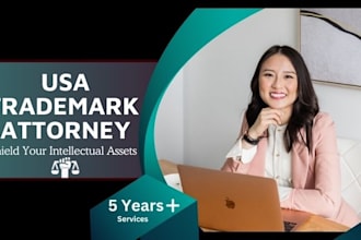 be your US licensed uspto, trademark attorney, trademark registration, amazon
