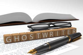 be your fiction book writer, ebook and novel ghostwriter
