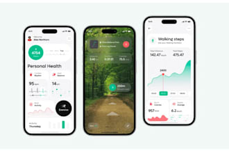 build gps location tracking app,fitness,workout nutrition app for android ios
