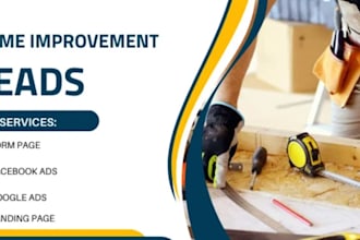 generate leads for home improvement, kitchen remodeling, bathroom renovation