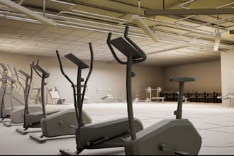 3d rendering of warehouse and industrial product room,design storage space vray