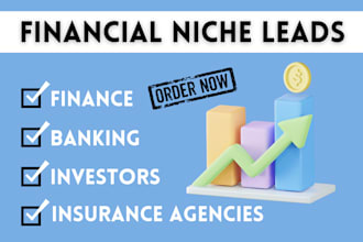 build personal finance targeted leads, banking, investors and insurance agencies