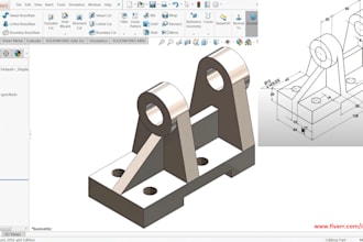 do 3d models and 2d drawings using solidworks, fusion 360, inventor and creo