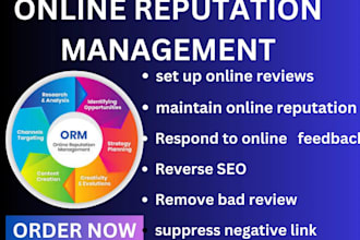 do online reputation management to  make reputation good