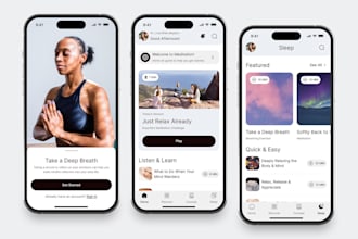 develop meditation app, sleep app, mindfulness app