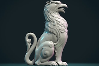 deliver  stl file of anything sculpting,resize and fix 3d stl file,edit 3d model