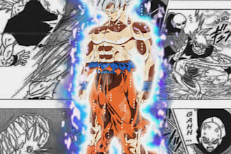 epic anime themed poster tailored to your style