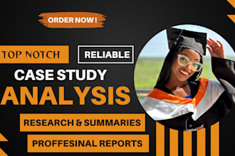 do case study analysis, write research summaries, and business reports with apa
