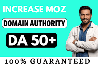 increase moz da domain authority 50 plus