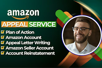 write customized appeal letter to reinstate  suspended amazon account
