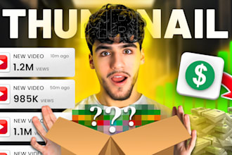 design attractive clickbait amazing youtube thumbnail in 2hr