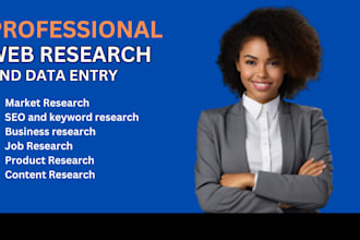 do web research, ecommerce research, data entry, shopify leads generationvirtual