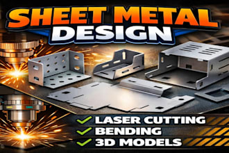 design sheet metal parts for laser cutting and bending