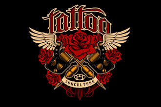 design high quality tattoo logo with creative concepts