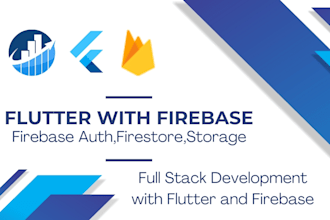 develop flutter app with firebase for android and ios