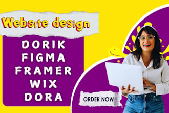 design, redesign dorik website, figma website, dora website, figma to wordpress
