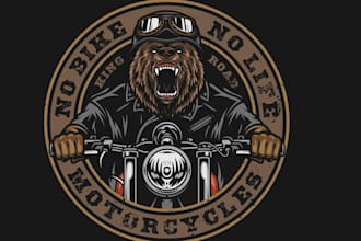 design high quality mc, biker, motorcycle logo with unlimited revision