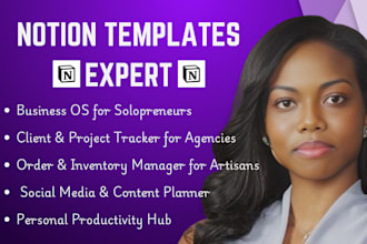 build custom notion templates notion databases dashboards by a notion expert