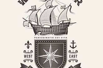 design high quality nautical logo with unlimited revision