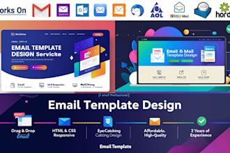 design a professional HTML email template or newsletter
