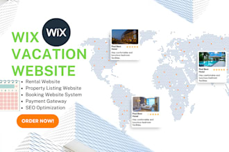 wix property listing website wix rental website wix vacation website wix design