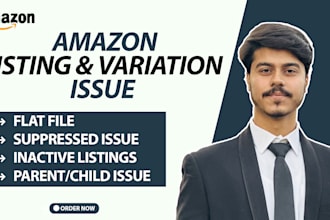 fix amazon listing issue, amazon product listing issues, variation listing issue