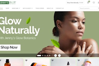 design skincare website cosmetics shopify store makeup lipstick beauty website