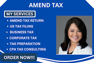 amend tax return,fix US tax filing issues,business llc tax services,business tax