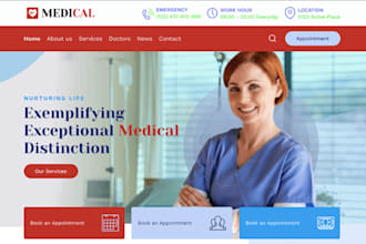 create medical clinic healthcare home care doctor dental website