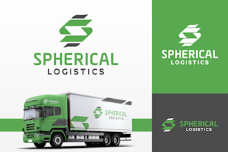 make spherical logistics logo design
