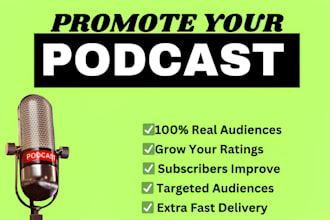 do viral promotion for your podcasts and help increase downloads