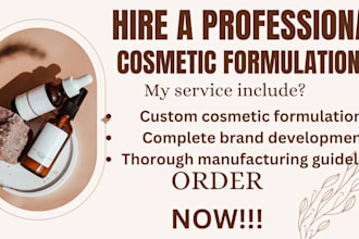 do cosmetics, skincare, hair care, baby care formulation