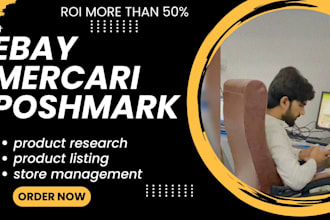 do ebay listing, ebay product listing, poshmark and mercari