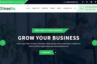 build finance website loan insurance website  accounting website finance leads