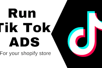 run tiktok ads , for your shopify store