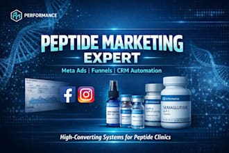 be your peptide marketing expert social media ads with fda compliance