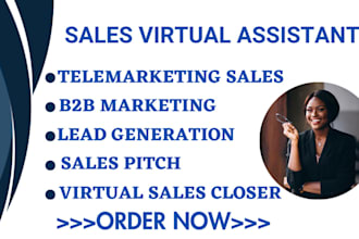 be your virtual assistant online sales closer client outreach