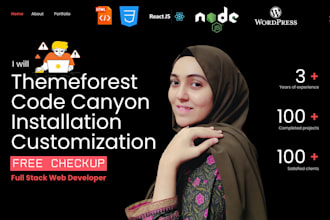 create wordpress website, themeforest theme customization, website design