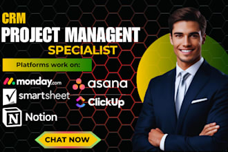 setup your notion click up trello monday consultant smartsheet asana taskade crm