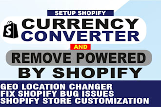 remove powered by shopify from your website setup shopify currency converter