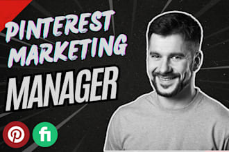 be your pinterest marketing manager, creating SEO optimized pins and boards