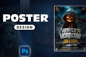 design movie poster and do photo editing