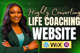 build a high converting life coaching website for client bookings coaching leads